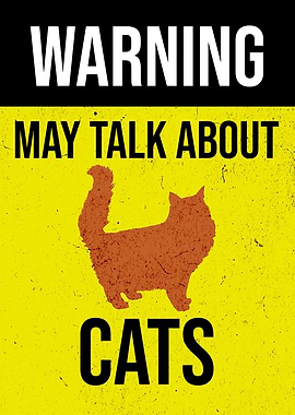 WARNING CAT ORANGE