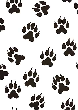 dog paw pattern