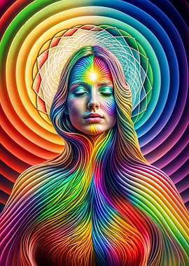 Awakening in rainbow