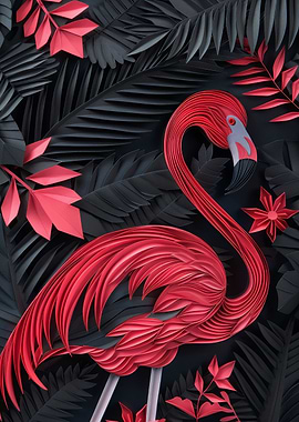 Flamingo Paper Craft