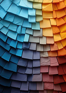 Chalk rainbow colors