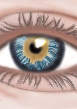 Realistic eye painting