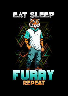 Eat Sleep Furry Repeat