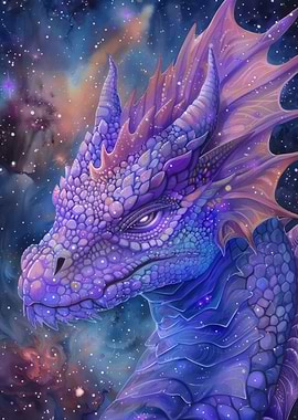 Purple Galaxy Dragon