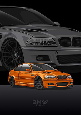 BMW E46 M3 orange