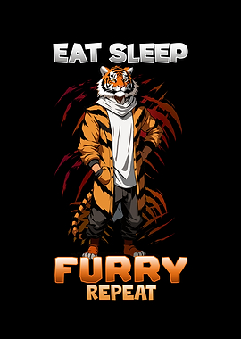Eat Sleep Furry Repeat