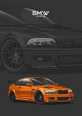 BMW E46 M3 orange