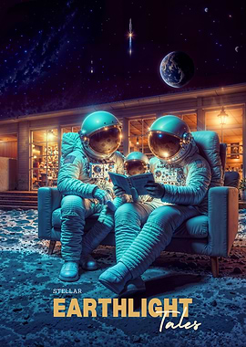 Astronaut Family Reading