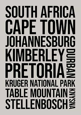 South Africa Cities Art
