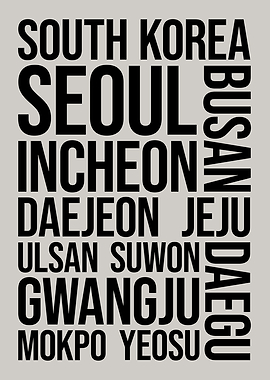 South Korea Cities Art