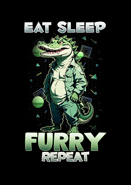 Eat Sleep Furry Repeat