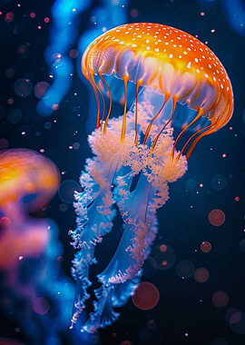glowing jellyfish
