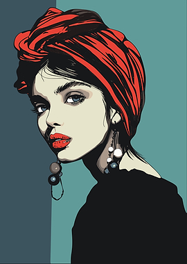 Gypsy with Pearl Earrings