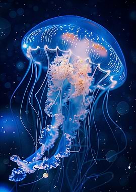 glowing jellyfish
