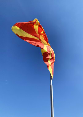 North Macedonia Flag