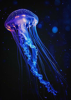 glowing jellyfish