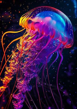 glowing jellyfish