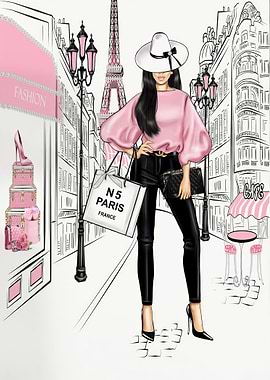 Fashion Art Girl Paris