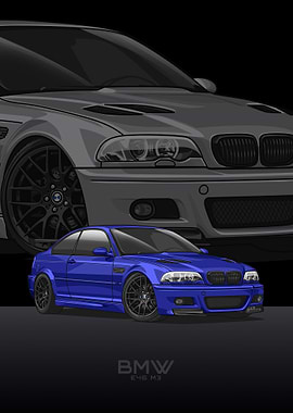 BMW E46 M3 blue