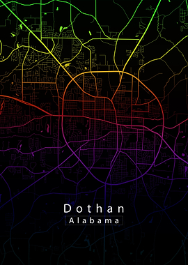 Dothan Alabama City Map