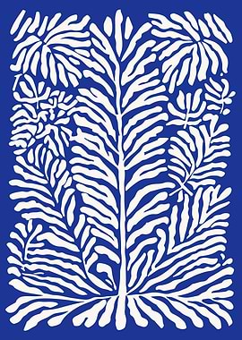 Blue Coral Art Print