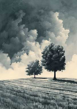 Dramatic Landscape Trees
