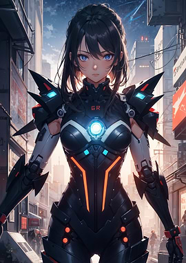 Anime Cyberpunk Girl
