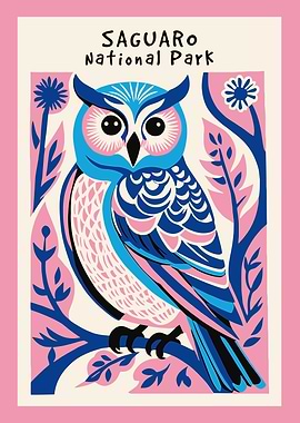 Cute National Park Owl