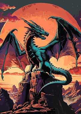 GGlass Work Fantasy Dragon