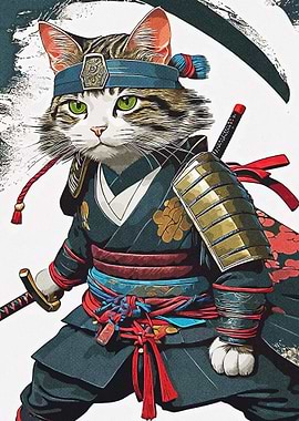 Mighty Samurai Cat