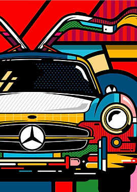 cars pop art