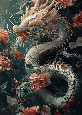 Fantasy Dragon Floral