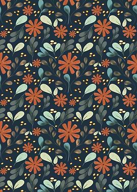 Autumn Night Wildflowers