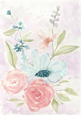 Flower Bouquet Watercolor