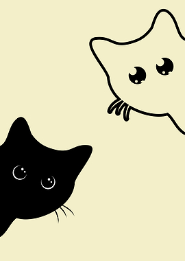 Black and White Cat 7