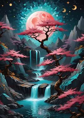 Fantasy cherry blossom