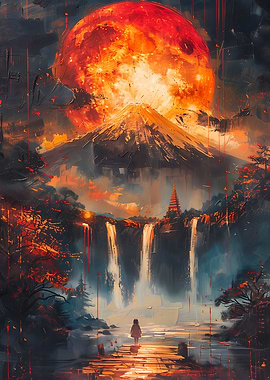 Bloodmoon waterfalls