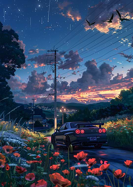 Nissan GTR R34 Anime Vibes