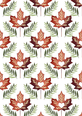 Hearts in Maple Leaves