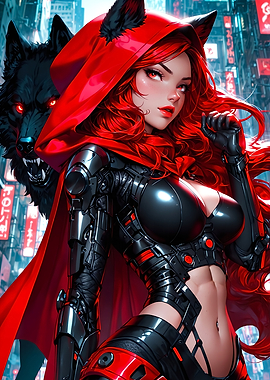 Red Riding Hood Cyberpunk