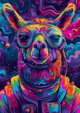 Astronaut Space Lama