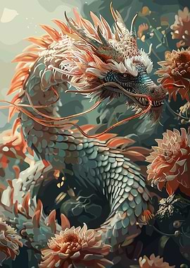 Floral Fantasy Dragon
