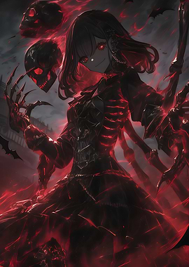 Anime Skull Sorcerer