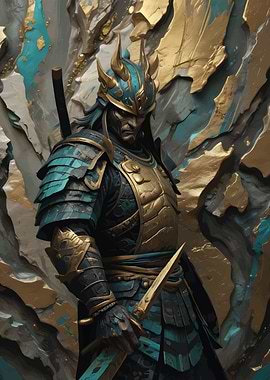 Kintsugi Samurai Warrior