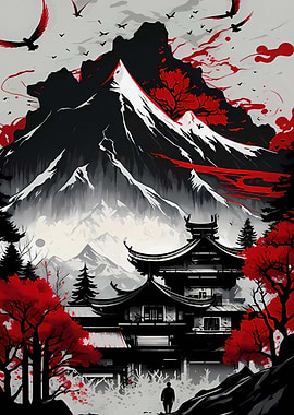 Japanese Landscape Vintage