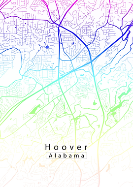 Hoover Alabama City Map