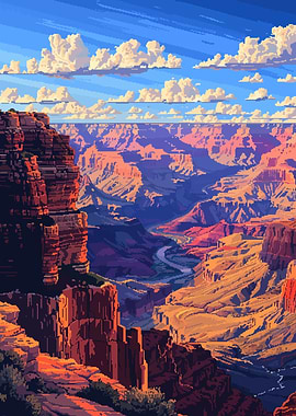 Grand Canyon Pixel Art
