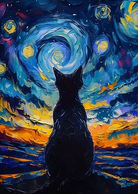 cat vangogh