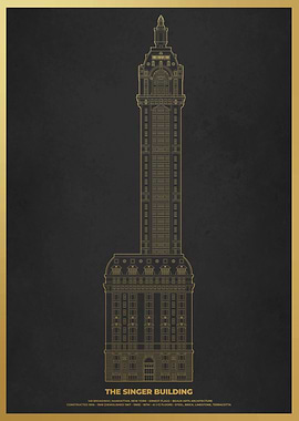 The Singer Building Gold
