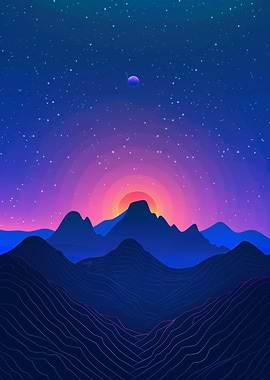 Retro Mountain